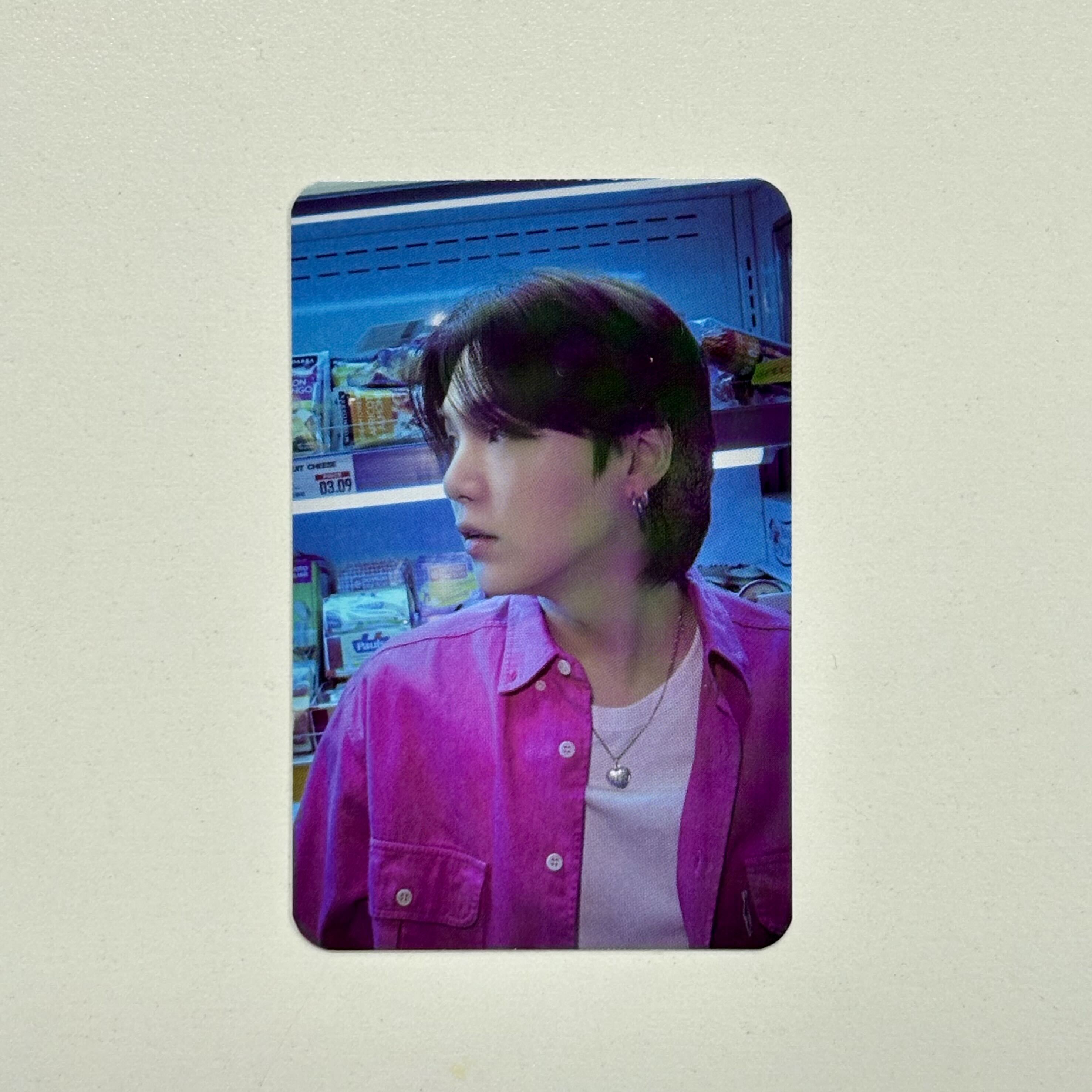 PERMISSION TO DANCE ON STAGE-LIVE MUSIC KOREA POB Photocard - SUGA