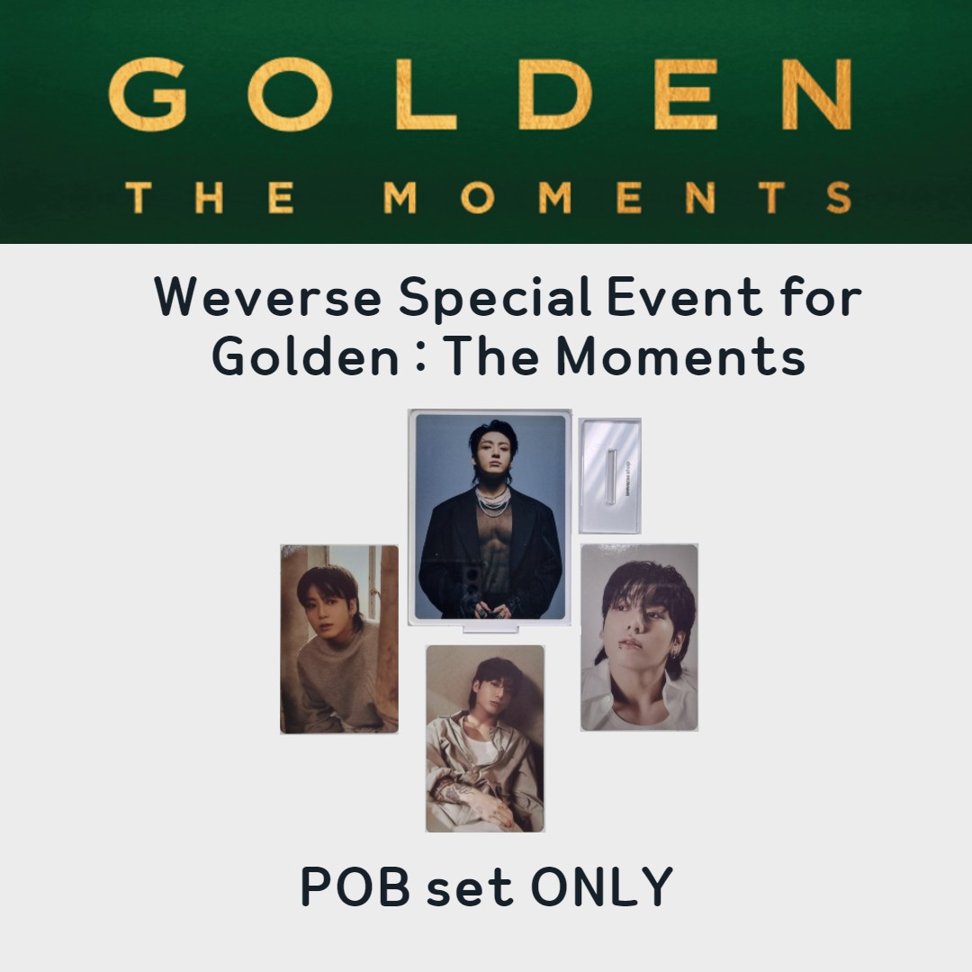 Golden The Moments Weverse POB SET
