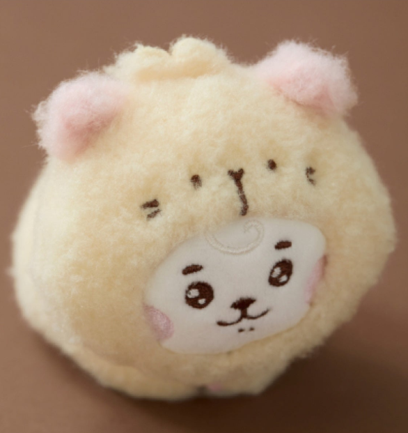 BT21 BABY MORE FLUFFY PLUSH KEYRING - Hamster RJ 