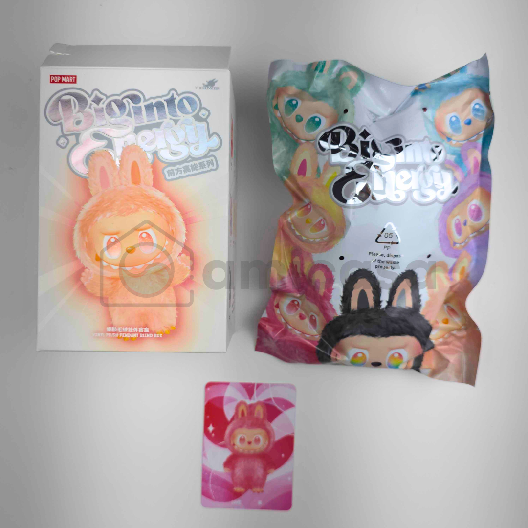 Labubu The Monsters Big Into Energy - LOVE (only box opened, bag sealed)