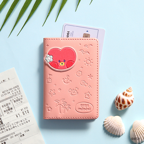 BT21 TATA Leather Patch Card Case [Monopoly]