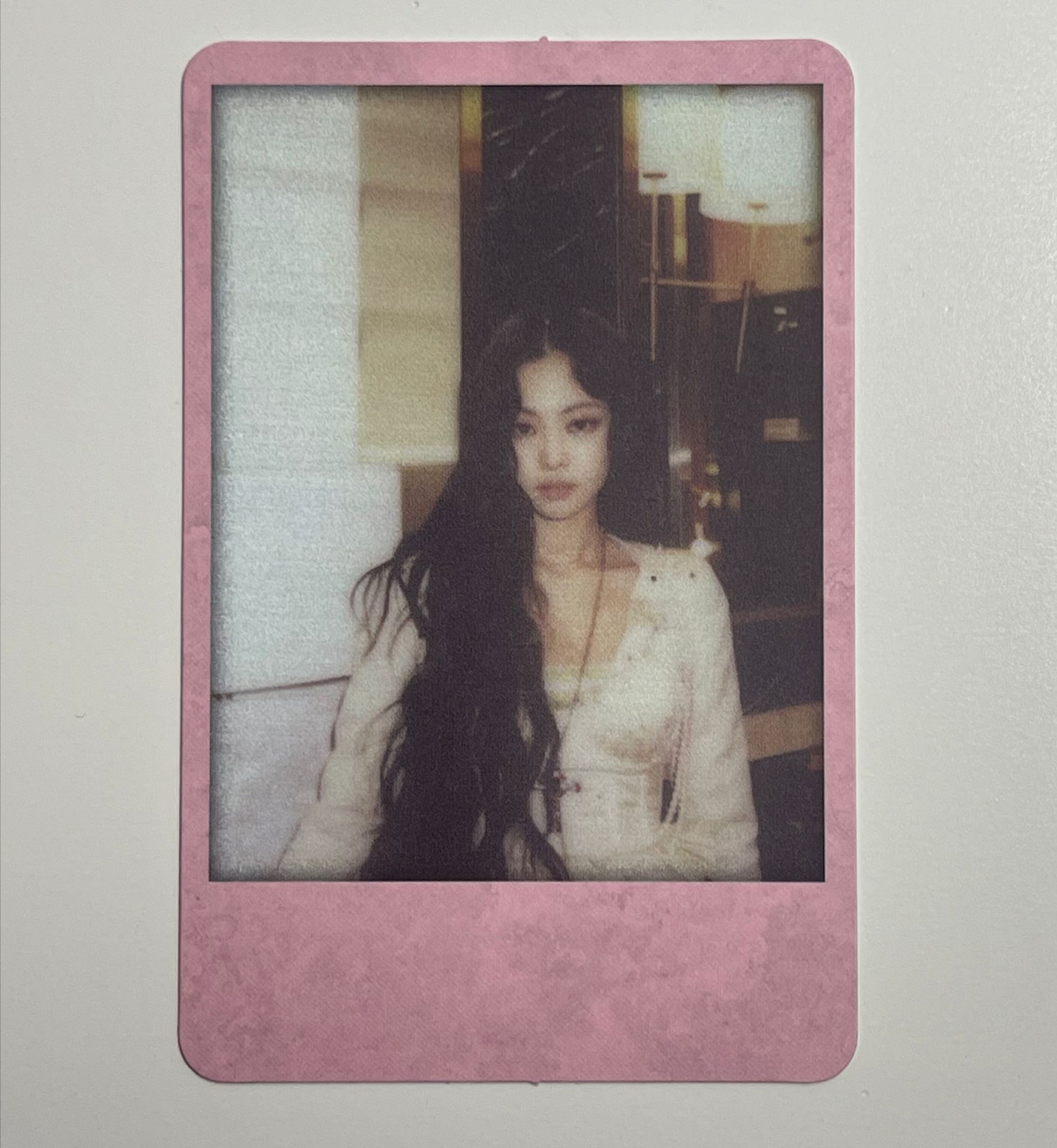 KILL THIS LOVE PHOTOCARD OFFICIAL - PINK VER 2- JENNIE