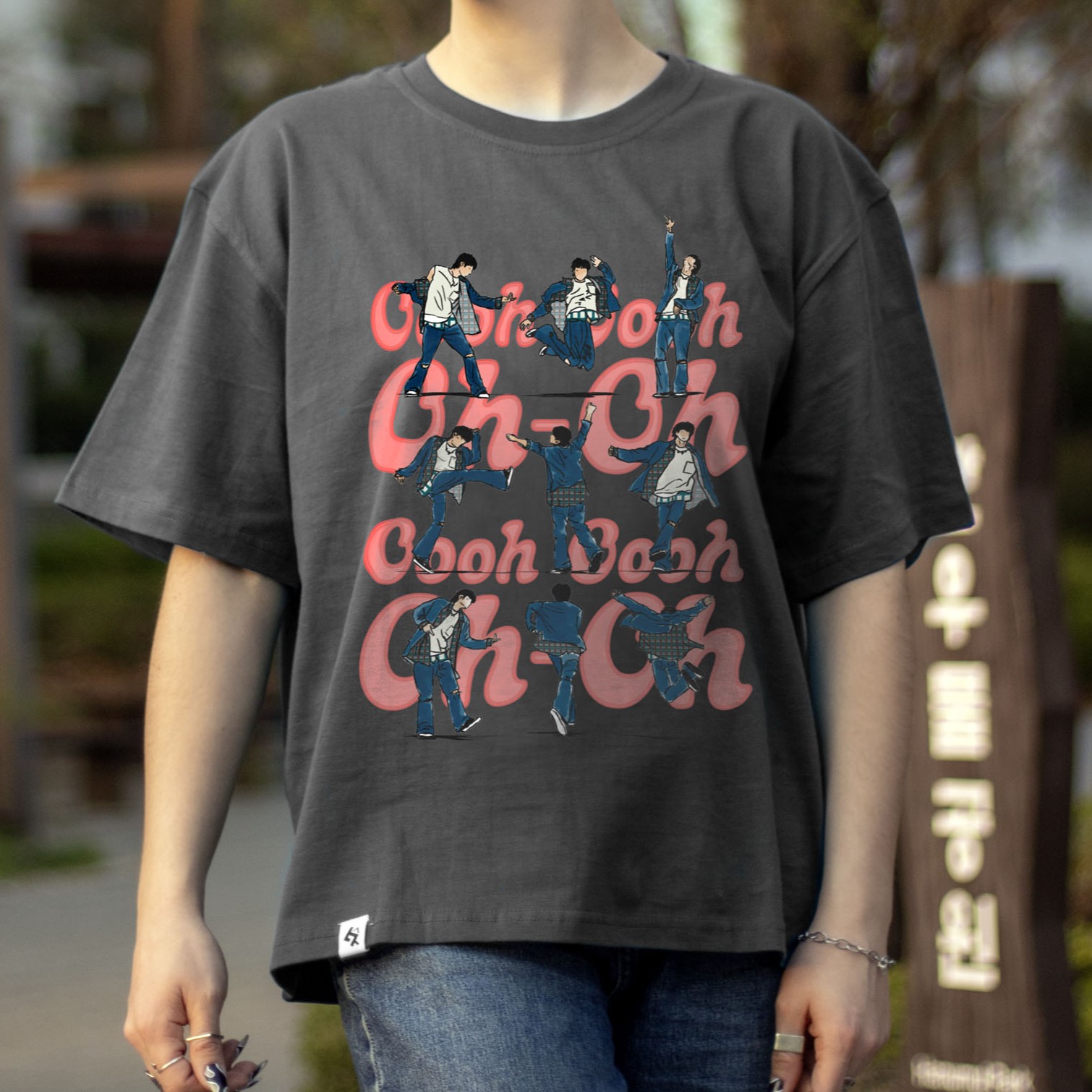 Nunchi7 - Dancing Jin Tee - M - WHITE