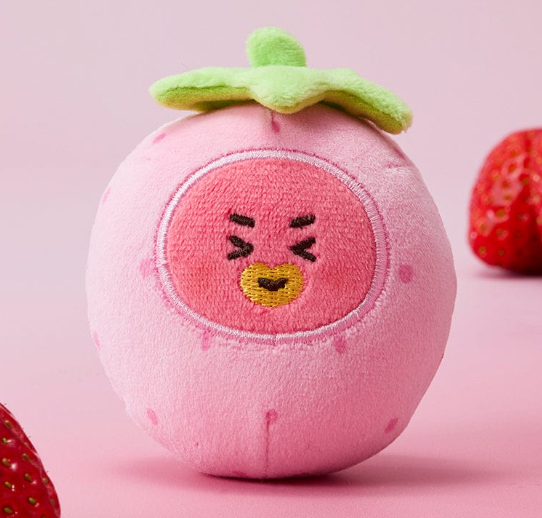BT21 Strawberry Party Stress Ball Doll TATA