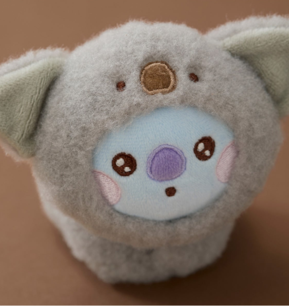 BT21 BABY MORE FLUFFY PLUSH KEYRING - Koala KOYA