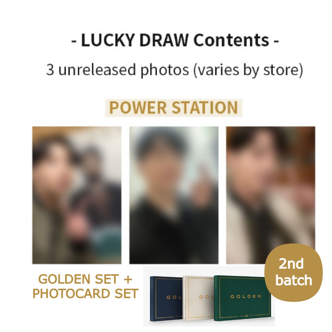 2nd GOLDEN Lucky Draw Power Station (album set and photocard set)