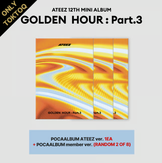[ PRE ORDER] [GOLDEN HOUR : PART 3] TOKTOQ SET VER.+ ATEEZ OFFICIAL PLATFORM POB