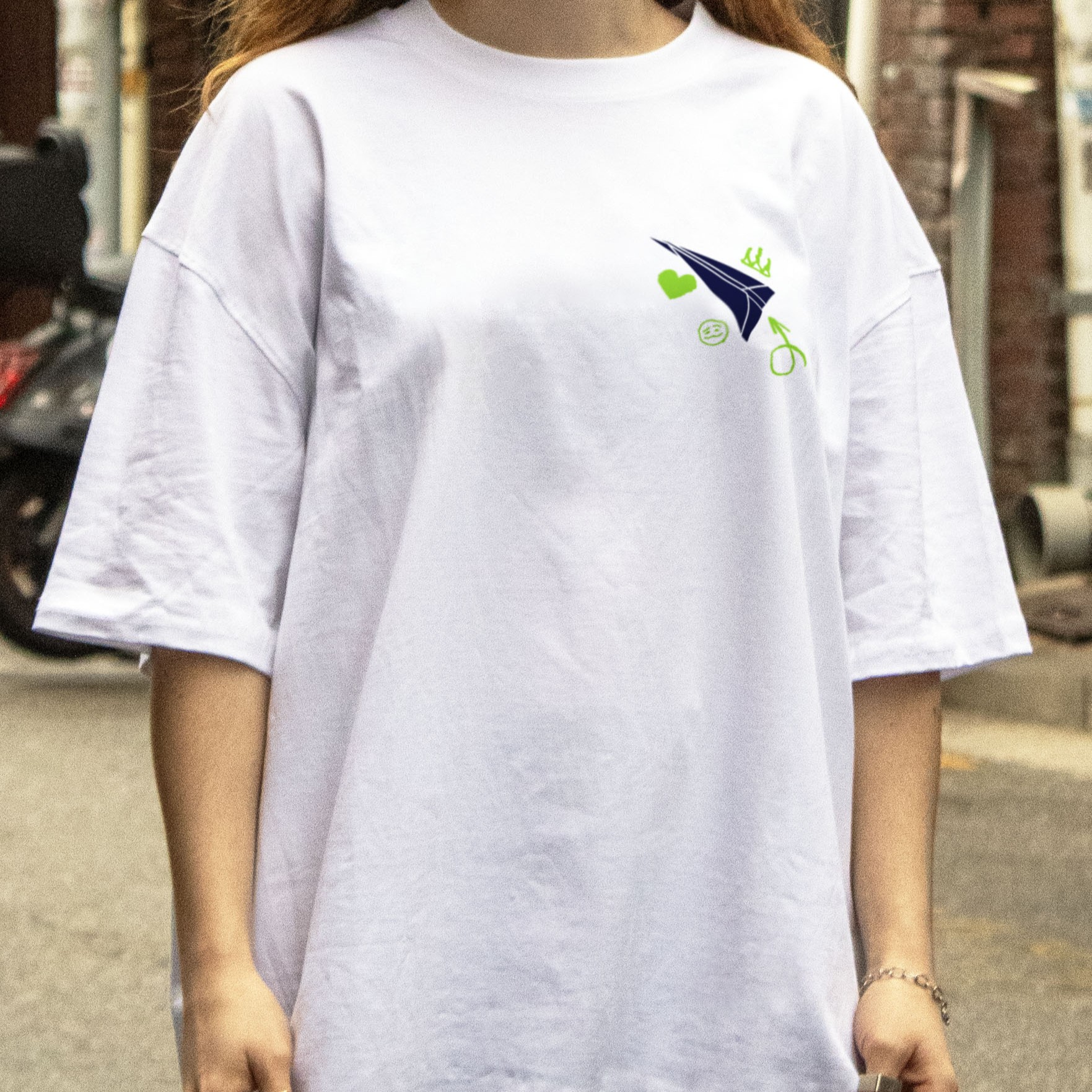 Nunchi7 - Never let go Tee - M - WHITE