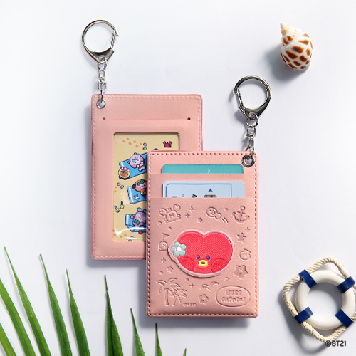 BT21 TATA Leather Patch Card Holder [Monopoly]