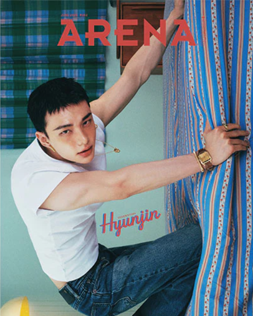 [ PRE ORDER ]  ARENA HOMME June 2025 Hyunji -STRAY KIDS  (cover type A) 