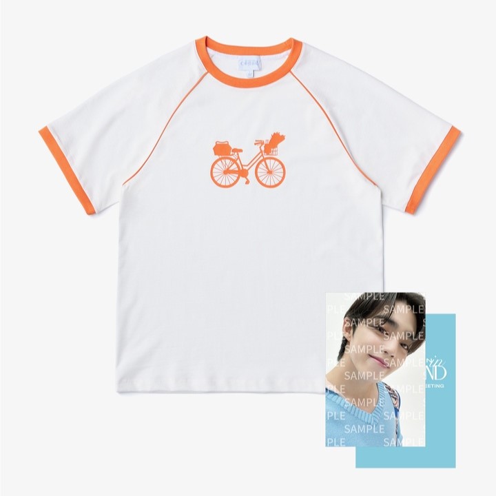 Carat Land 2021 - Bike Print T-Shirt (White) - M SIZE