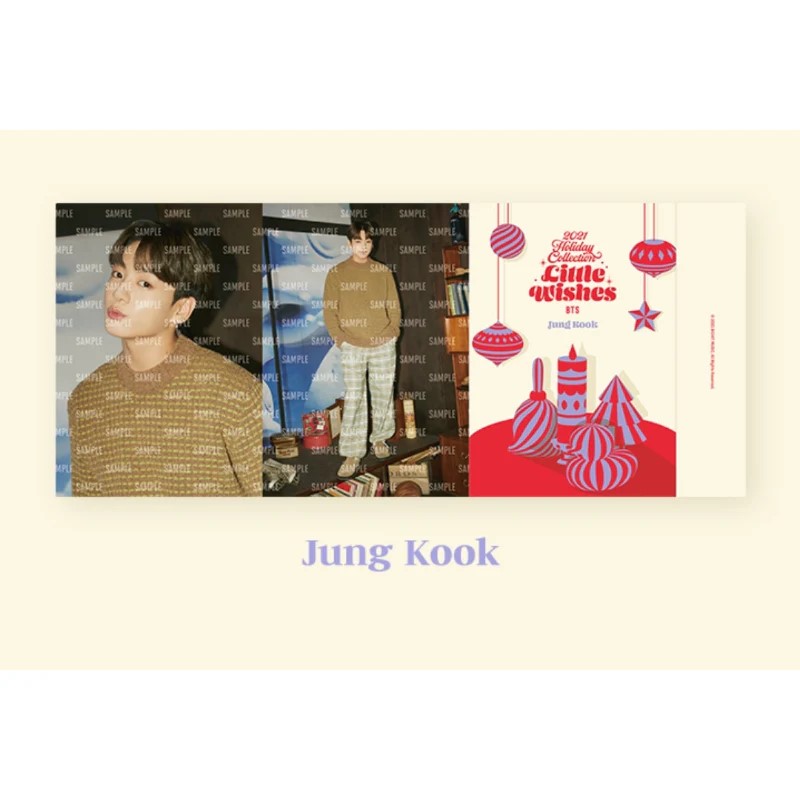 2021 HOLIDAY COLLECTION LITTLE WISHES 3-SIDED STAND PHOTO - Jungkook