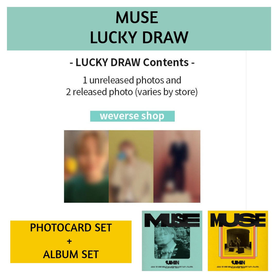 [Weverse Shop] Muse Lucky Draw Event Album Set + PC Set