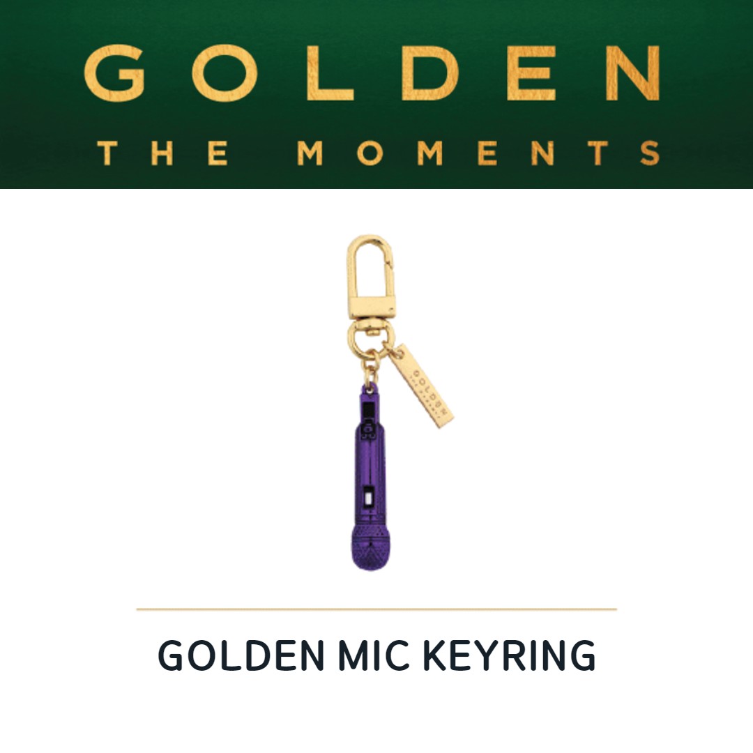 Golden The Moments Exhibition Golden Mic Keyring