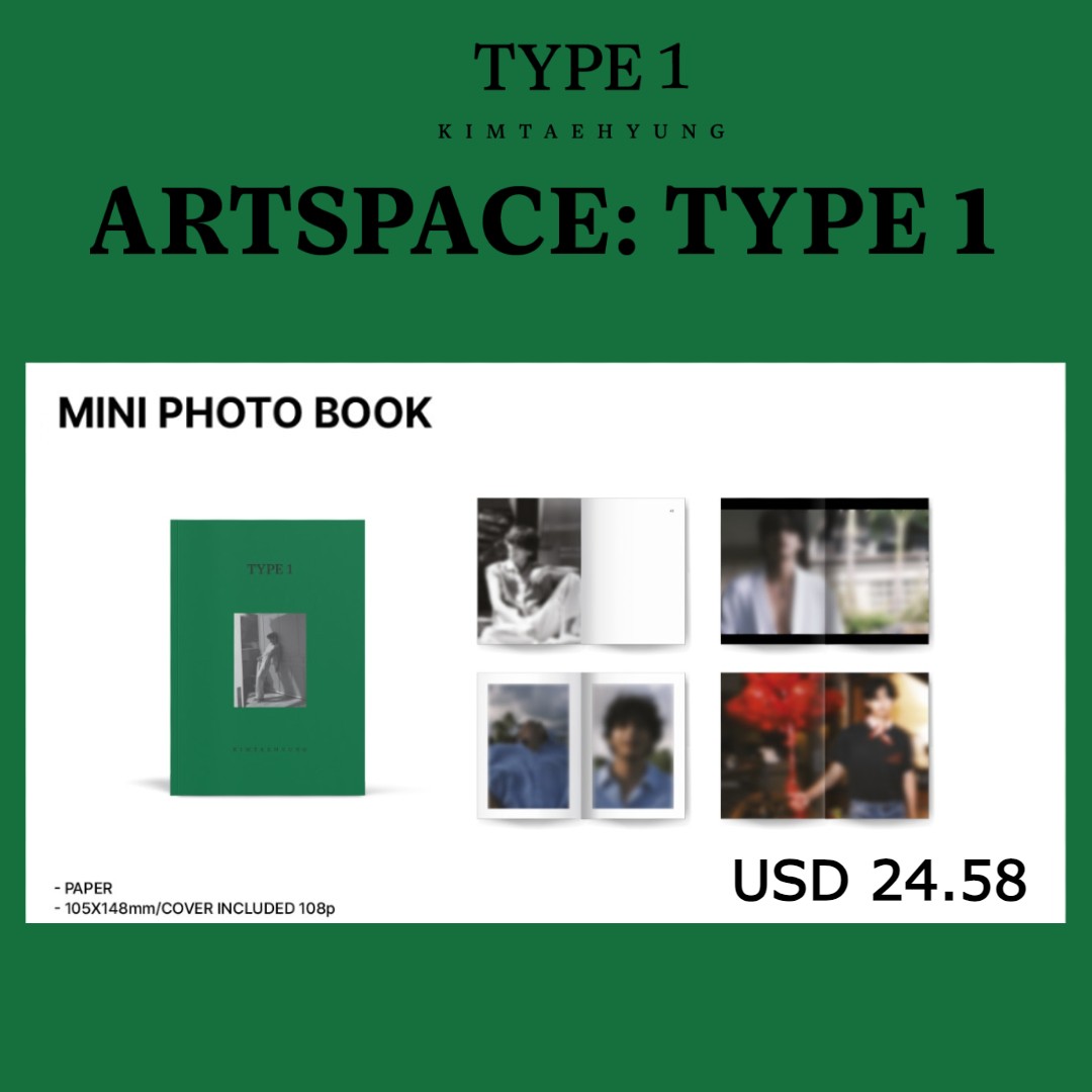 TYPE 1 Artspace: Type 1 Mini Photo Book