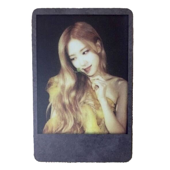 KILL THIS LOVE PHOTOCARD OFFICIAL - BLACK VER 2 - Rose