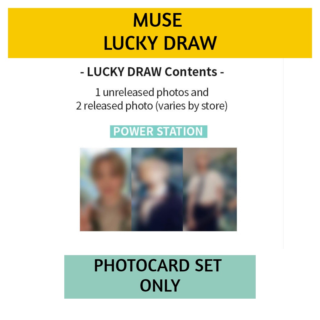 [Power Station] Muse Lucky Draw Event Photocard Set 