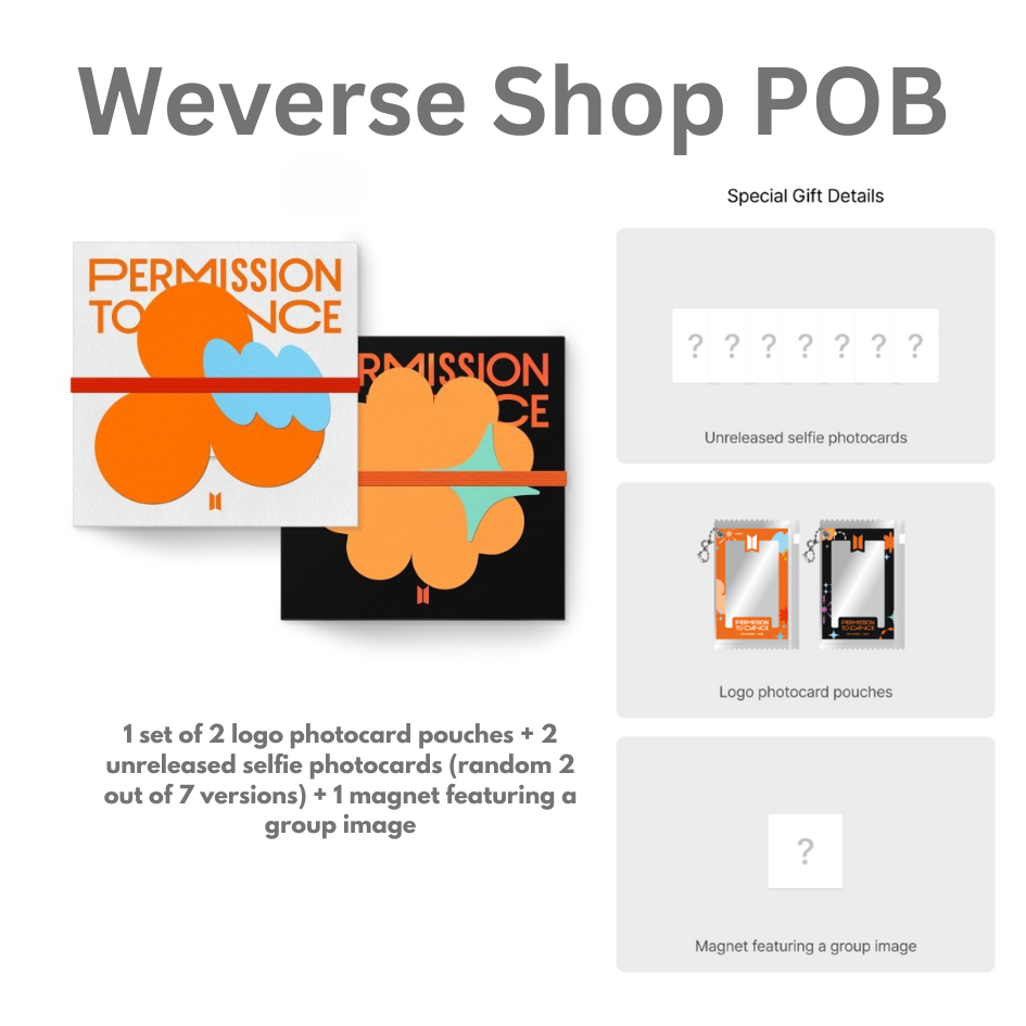 BTS PERMISSION TO DANCE ON STAGE - LIVE (Set) Weverse Shop POB