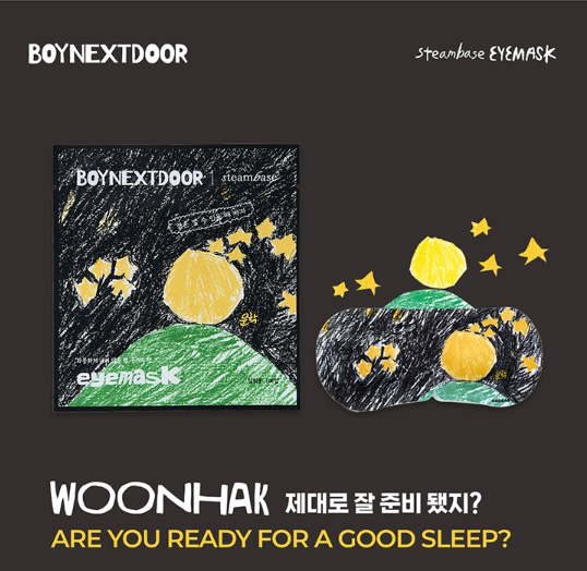 [PRE ORDER] BOYNEXTDOOR STEAMBASE EYEMASK SPECIAL EDITION -Woonhak