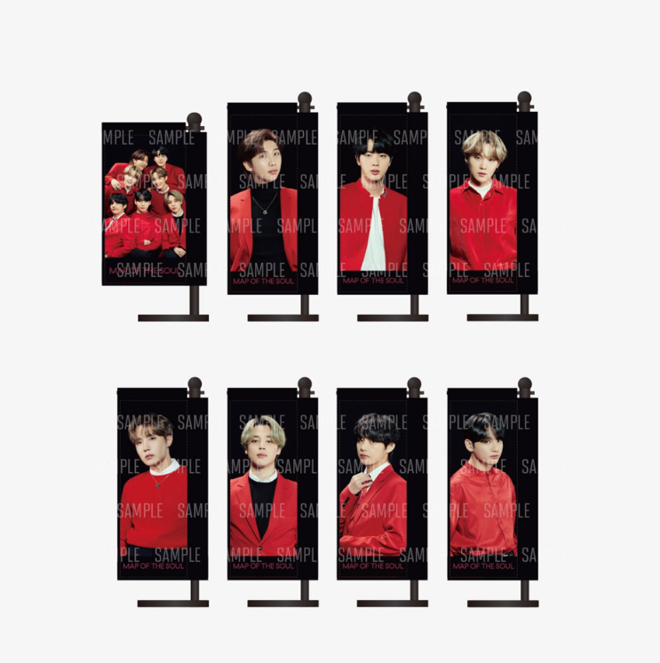 BTS MAP OF THE SOUL ON:E - Mini Flag - BTS