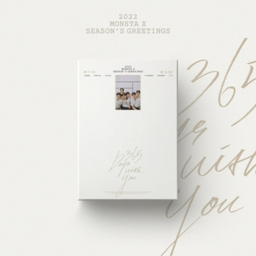 2022 MONSTA X SEASON'S GREETINGS DESK CALENDAR PACKAGE