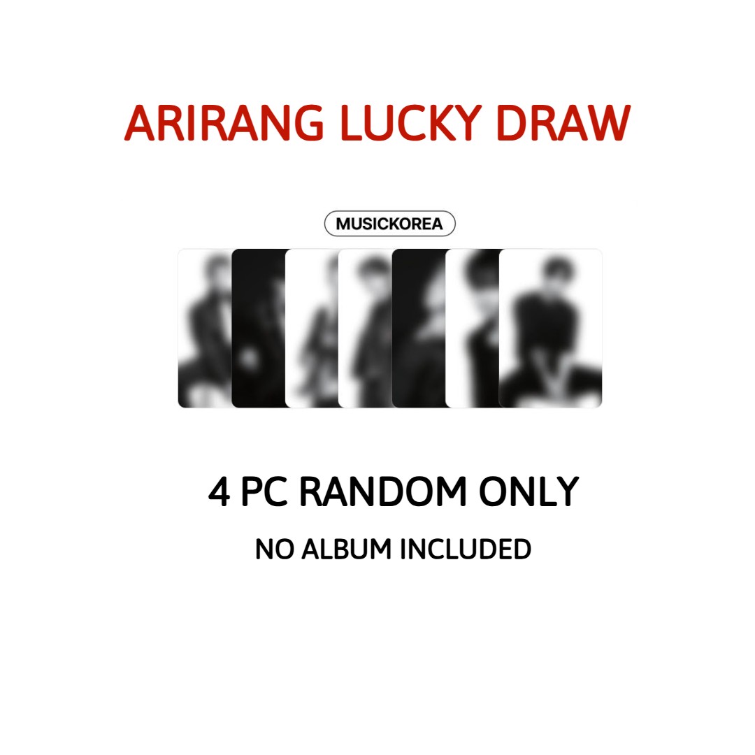 [Music Korea] Arirang Lucky Draw 4 photocards (random)