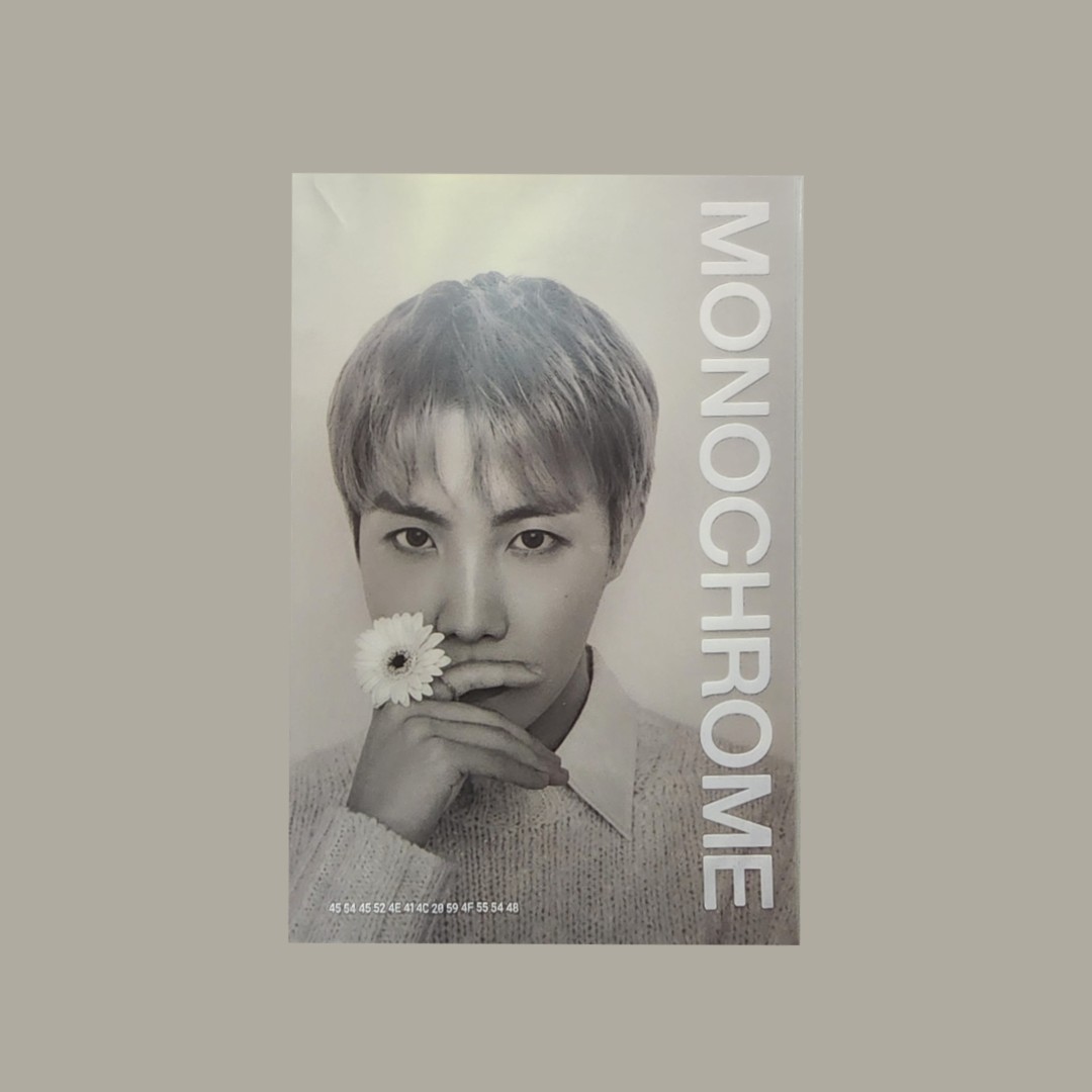 Monochrome POPUP Printed Photo j-hope Ver1
