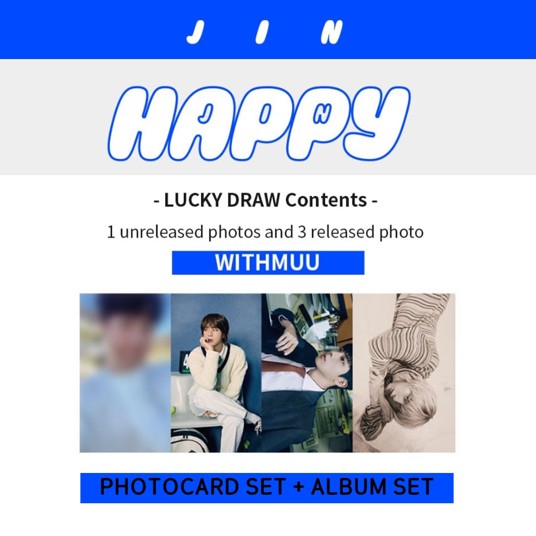 'Happy' Lucky Draw Withmuu Album Set + Photocard Set