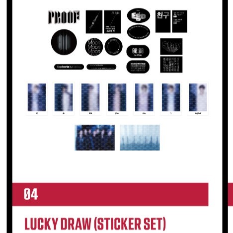 Proof Exhibition Lucky Draw (sticker set)