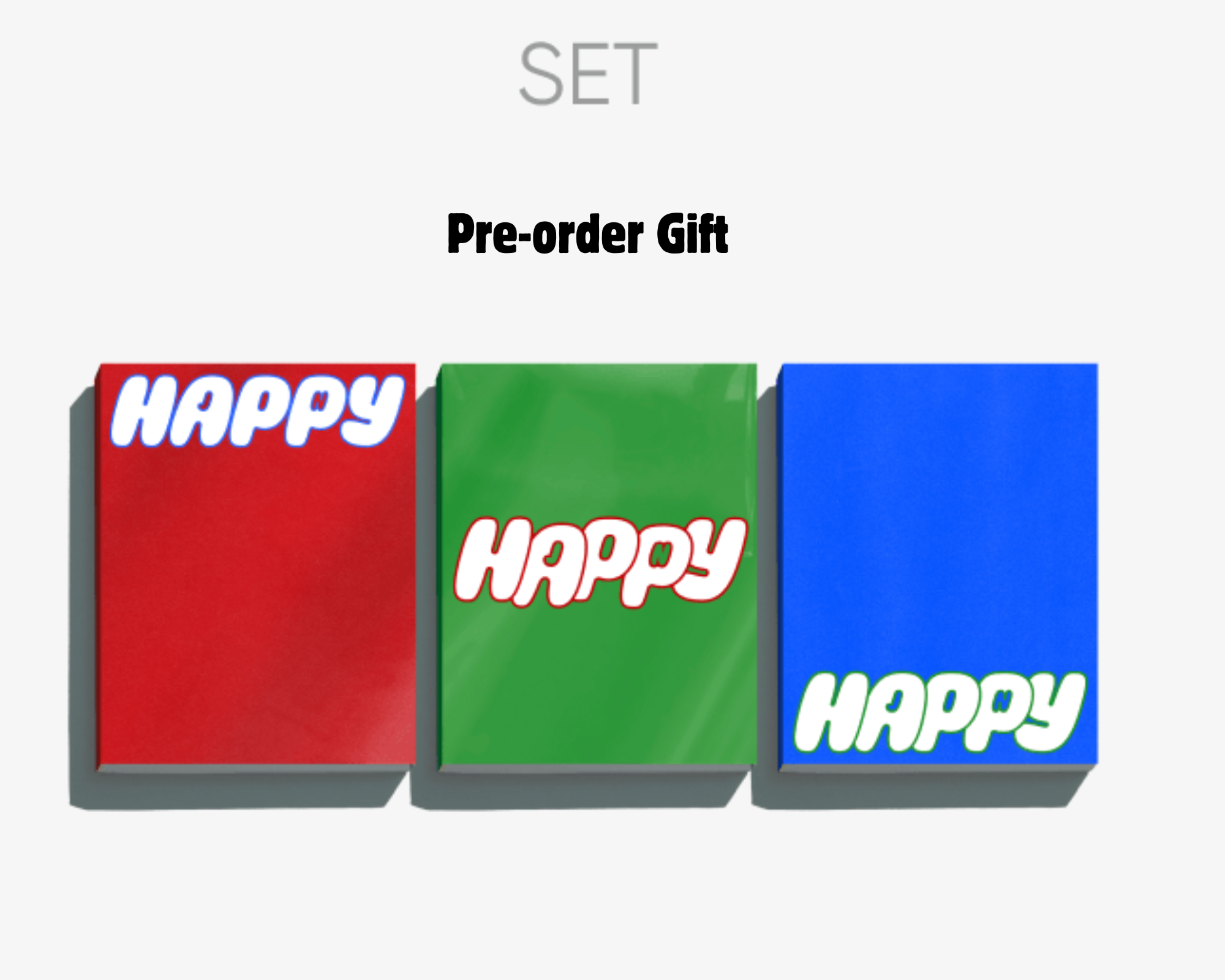 Happy (Set) +Weverse Preorder gift 