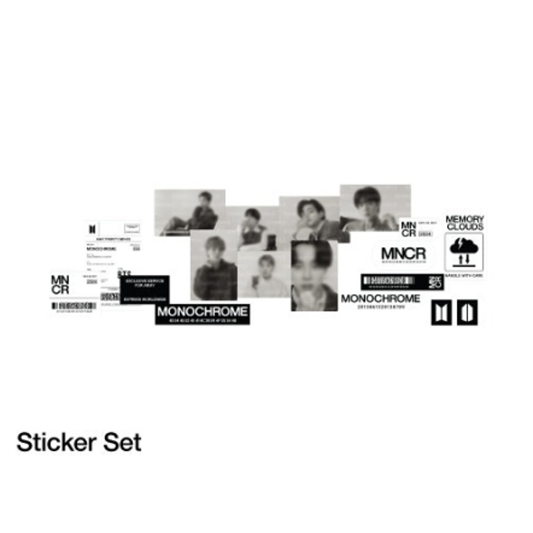 Monochrome POPUP Sticker Set