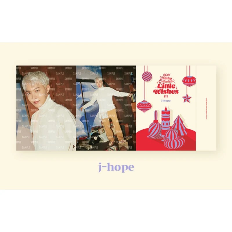2021 HOLIDAY COLLECTION LITTLE WISHES 3-SIDED STAND PHOTO - J-hope
