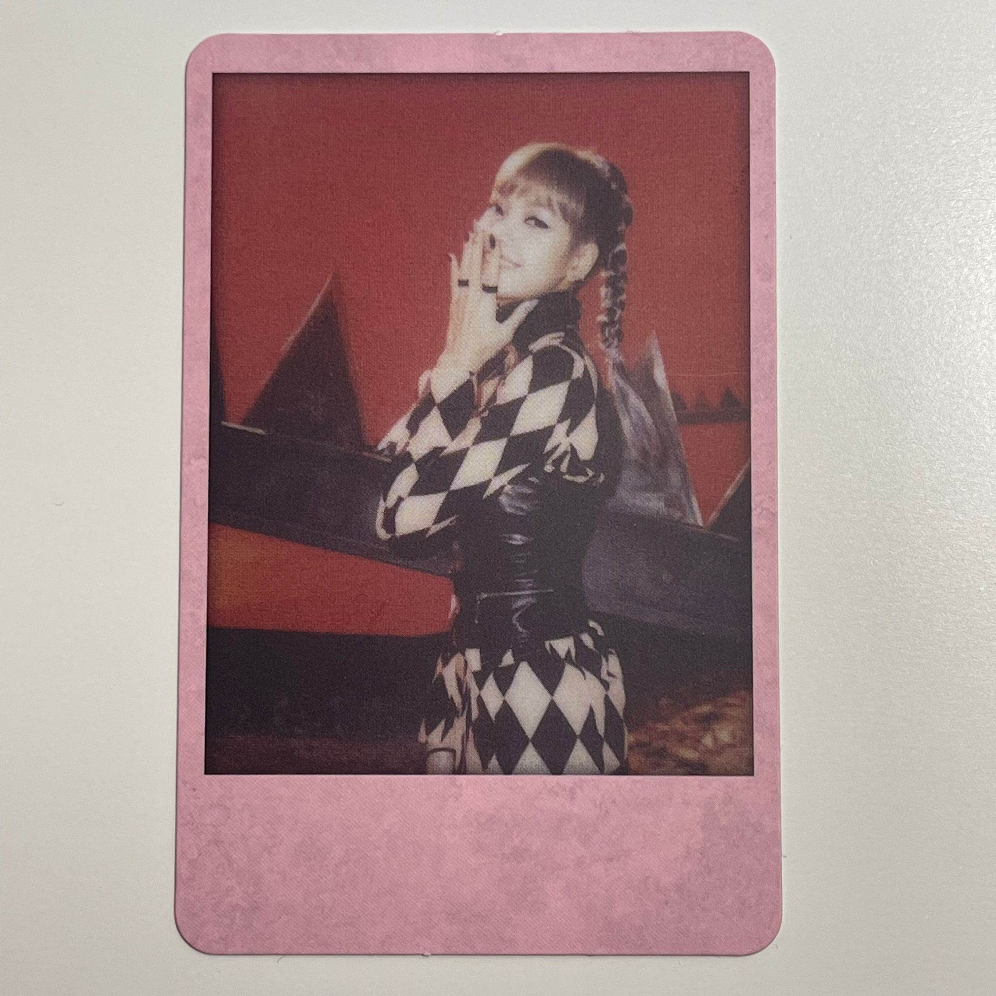 BLACKPINK KILL THIS LOVE PHOTOCARD OFFICIAL - PINK VER 2- LISA