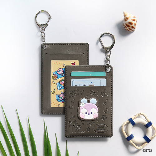 BT21 MANG Leather Patch Card Holder [Monopoly]