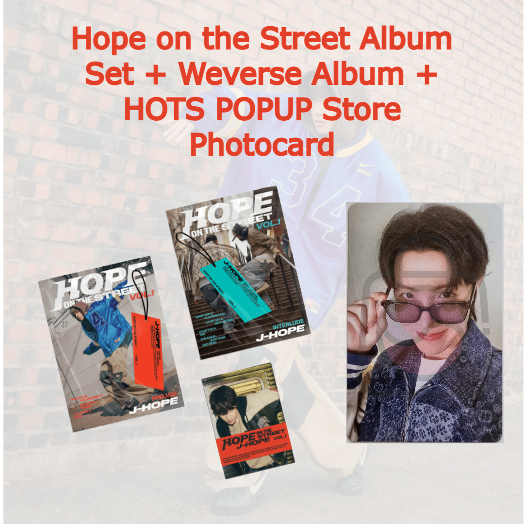 HOPE ON THE STREET - HOTS POPUP Store (album set + weverse + photocard)