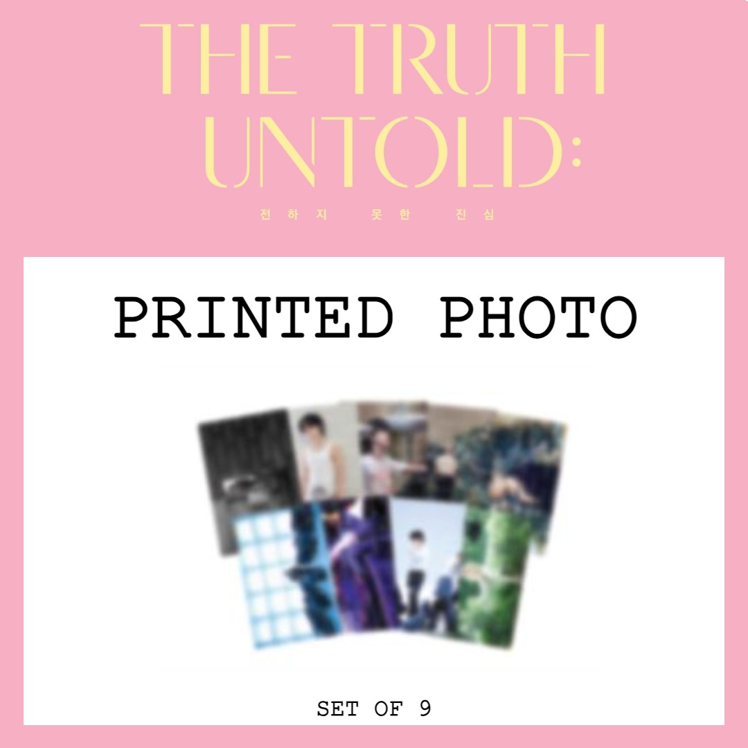 The Truth Untold Merch - Printed Photo SET (all 9 types)