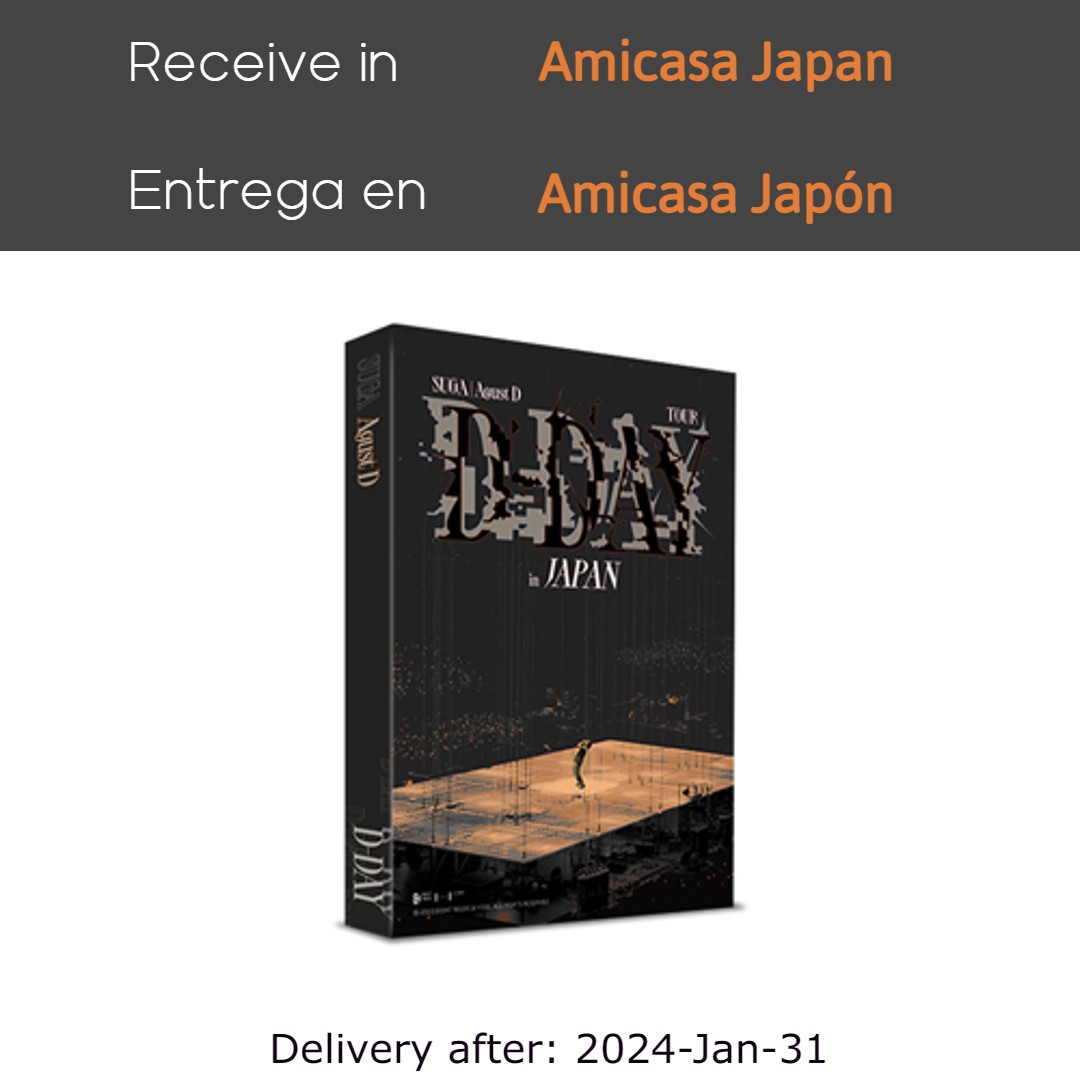 Agust D - TOUR D-DAY in JAPAN [DVD] (JP)