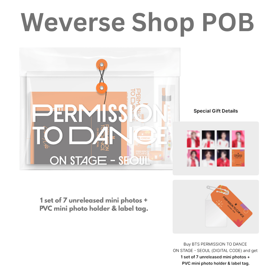 BTS BTS PERMISSION TO DANCE ON STAGE - SEOUL (DIGITAL CODE) Weverse Shop POB