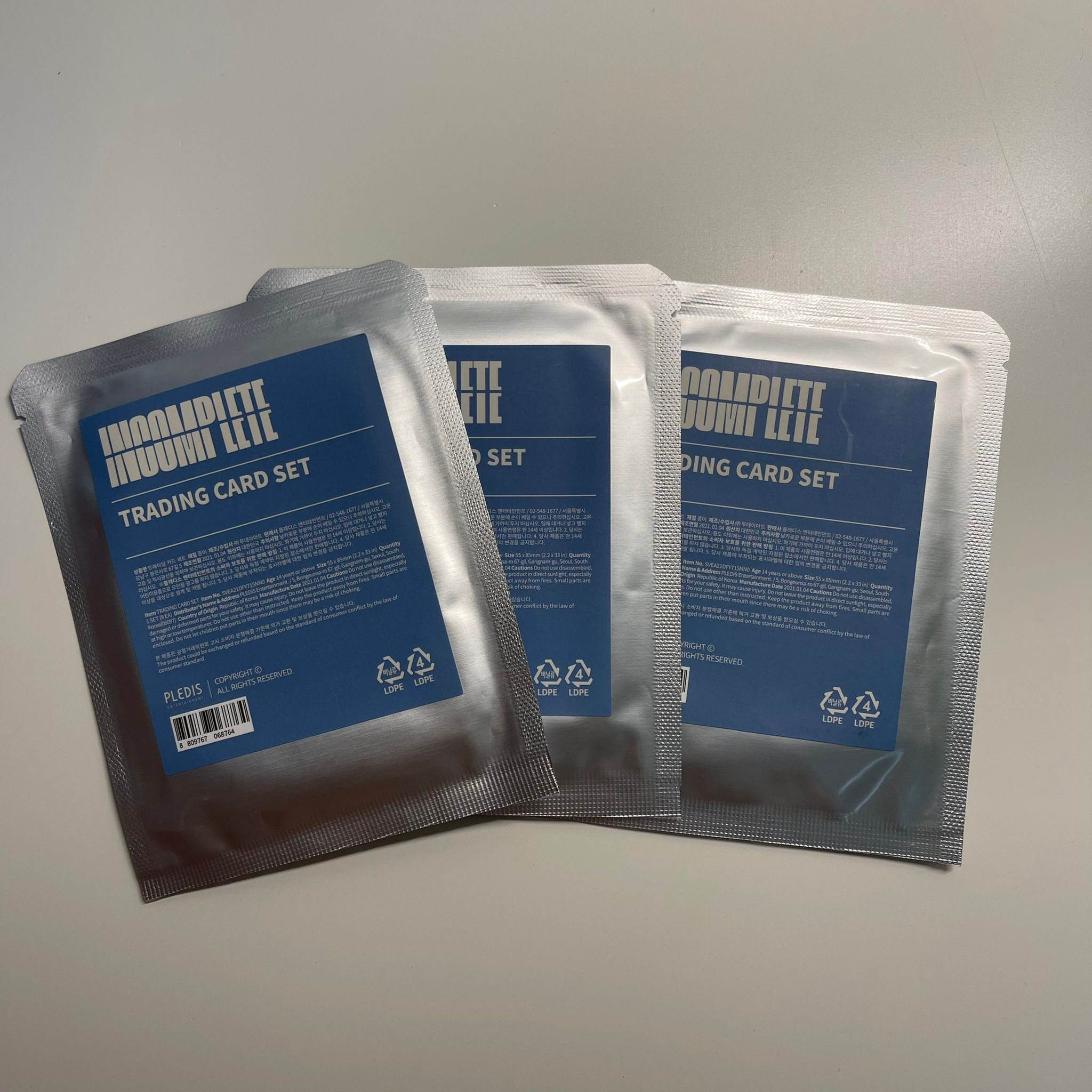 TRADING CARD SET - INCOMPLETE 