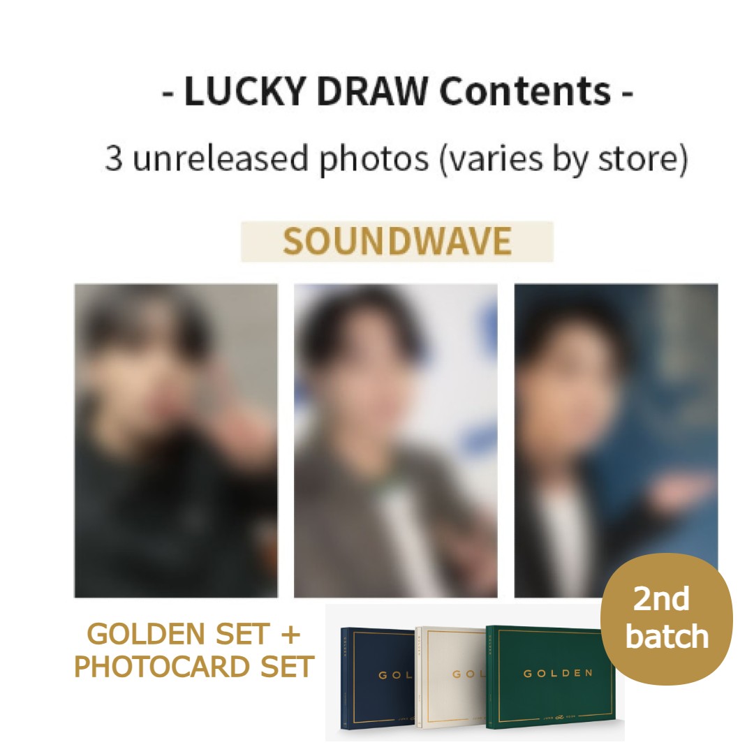 2nd GOLDEN Lucky Draw Soundwave (album set and photocard set)