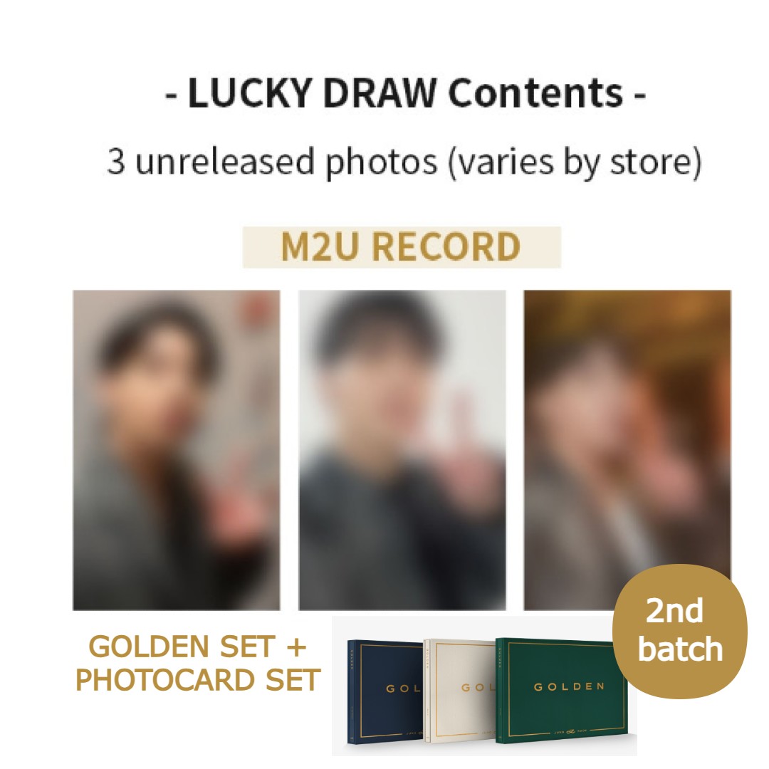 2nd GOLDEN Lucky Draw M2U (album set and photocard set)