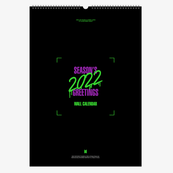SEASON'S GREETINGS 2022 WALL CALENDAR