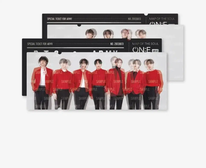 BTS Map Of The Soul ON:E Official Lenticular Ticket