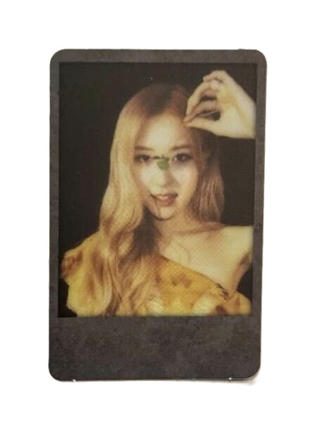 KILL THIS LOVE PHOTOCARD OFFICIAL - BLACK VER 1 - Rose
