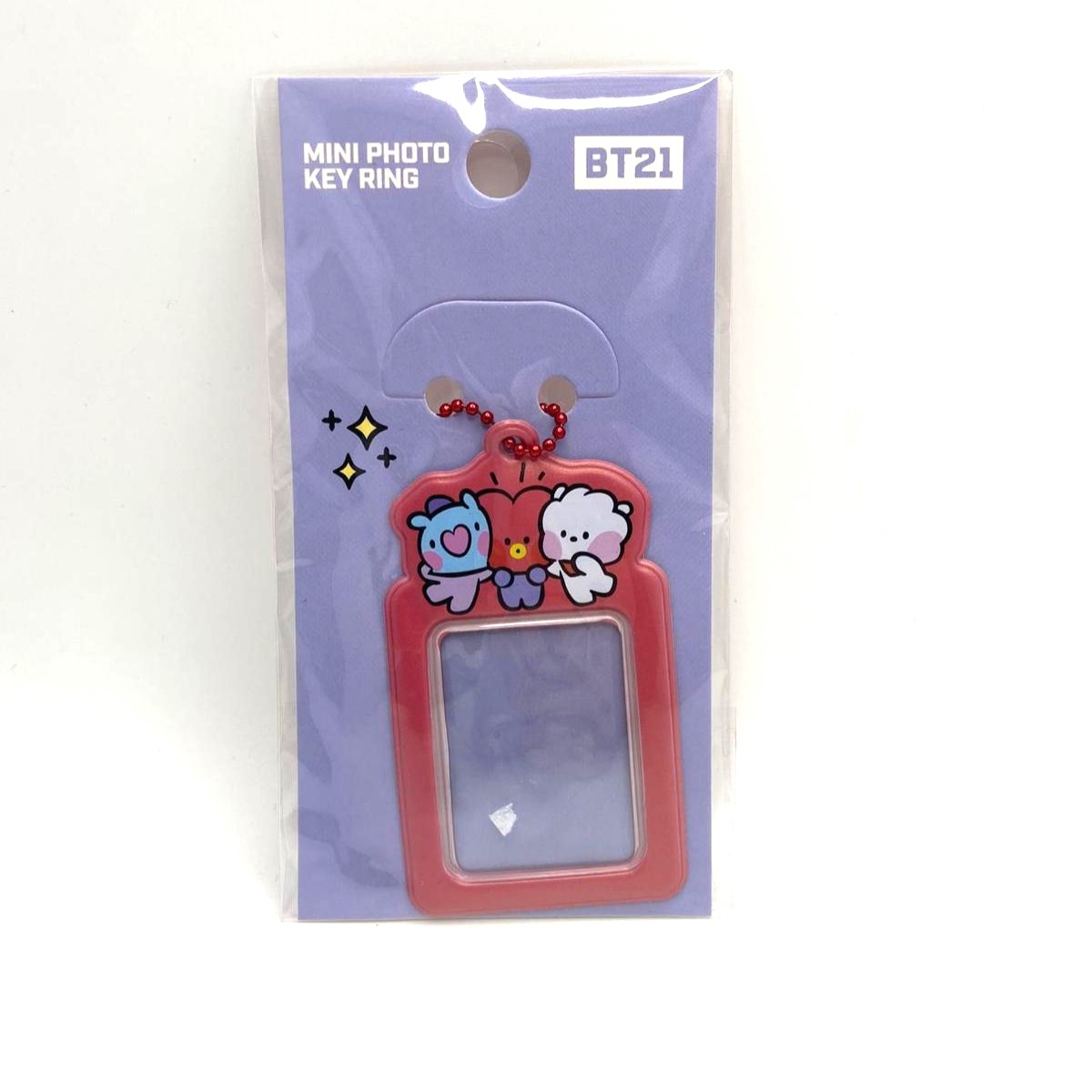 Mini Photo Keyring Red