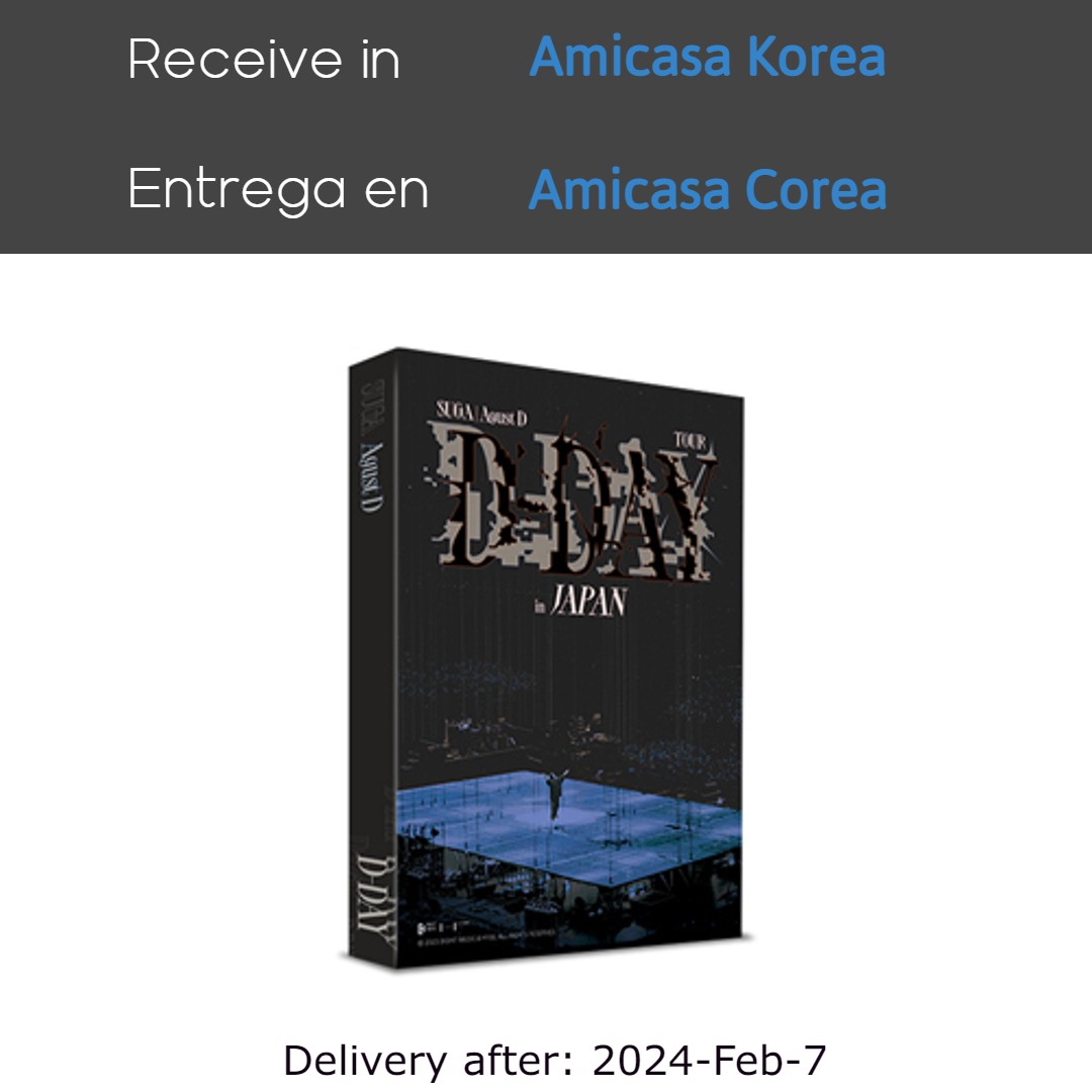 Agust D - TOUR D-DAY in JAPAN [Blu-ray]
