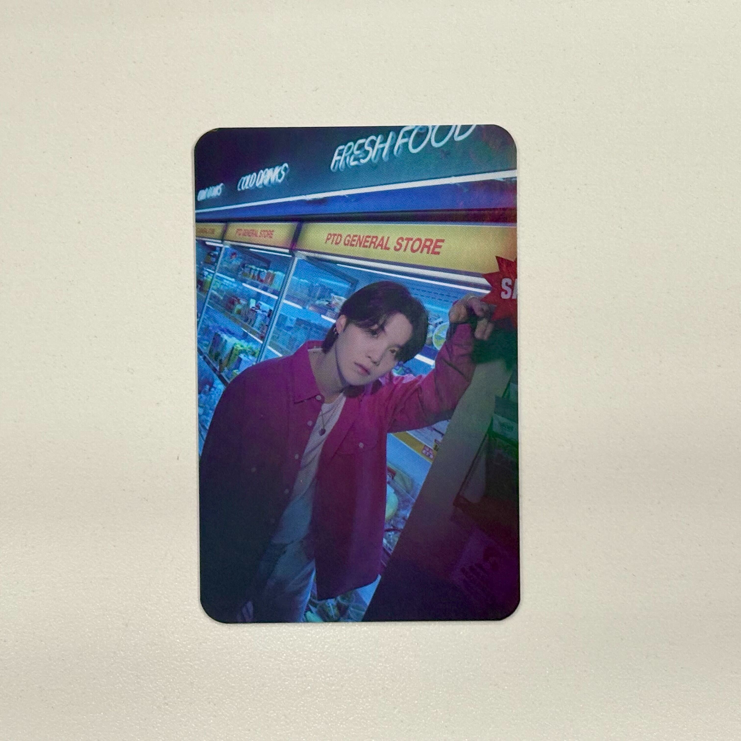 PERMISSION TO DANCE ON STAGE-LIVE  Aladin POB Hologram Photocard - Suga