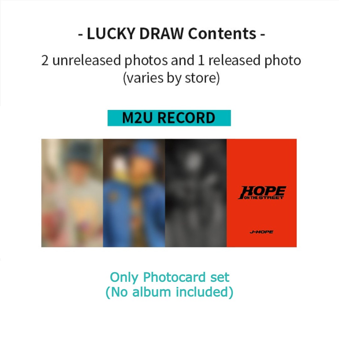 HOPE ON THE STREET Lucky Draw M2U (photocards only)